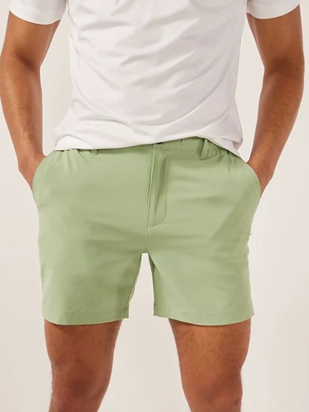 Chubbies Mens Everywear 6" Shorts Size Small Basil Green Stretch Athletic Hybrid